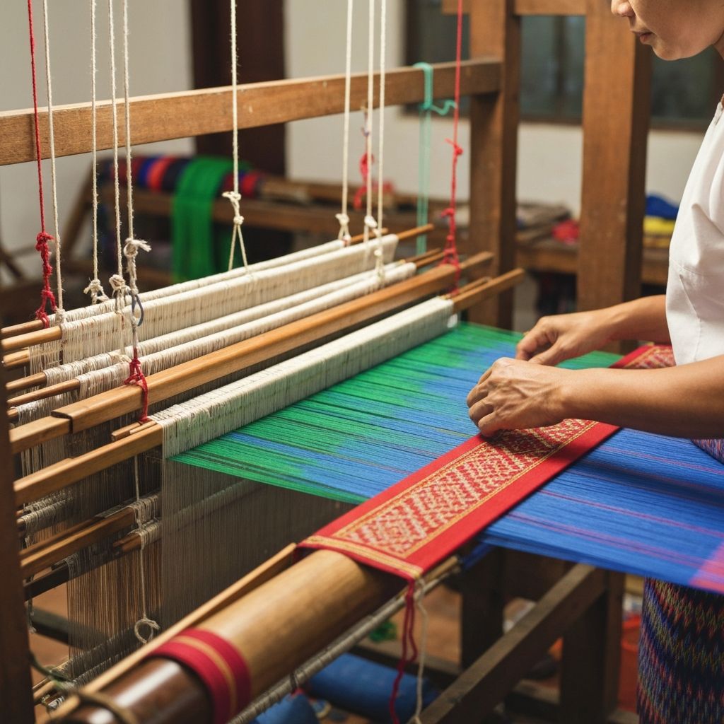 Longyi weaving